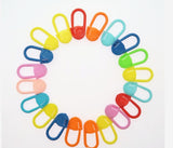 Color Knitting Yarn Small Mark Buckle Positioning Buckle Mixed Color Plastic Knitting Mark Crochet Small Pin
