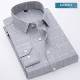 Long Sleeve T-Shirt Men's Casual Shirt Faux Cotton Linen Middle Age Spring Business Casual Shirt