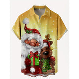 Рождественская серия 3D-печатная рубашка Повседневная