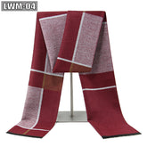 Men's Scarf European And American Cashmere Autumn And Winter Business Plaid