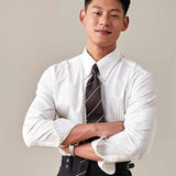 Рубашка с длинным рукавом Point Button Down, мужская повседневная летняя тонкая рубашка