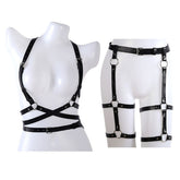 Leather Production Performance Costumes Accessories Set