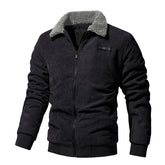 Corduroy Jacket With Lapels Mens Coat