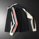 Men's Stand Collar Jacket Cardigan Plus Size Casual Sweatshirt