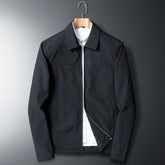 New Middle Age Turn-down Collar Coat Thin Casual Jacket