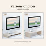 Monitor Increase Rack Adjustable Desktop Storage Computer Base Wooden Bracket Rack