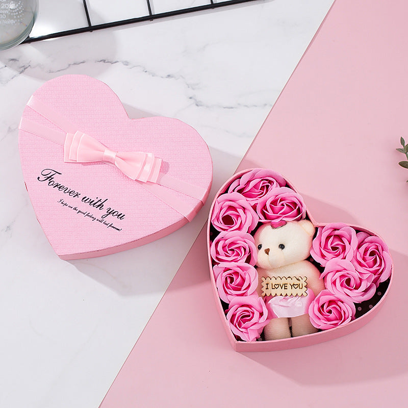 Heart-shaped Rose Red Gift Box New Year Christmas Gift Box Valentine's Day Christmas Gift Mother's Day Birthday Gift Heart-shaped Rose Red Gift Box New Year Christmas Gift Box Valentine's Day Christmas Gift Mother's Day Birthday Gift