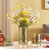 Simple Flower Arrangement Transparent Hardware Glass Vase