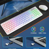 Backlit 24g Wireless Keyboard And Mouse Combination Rechargeable