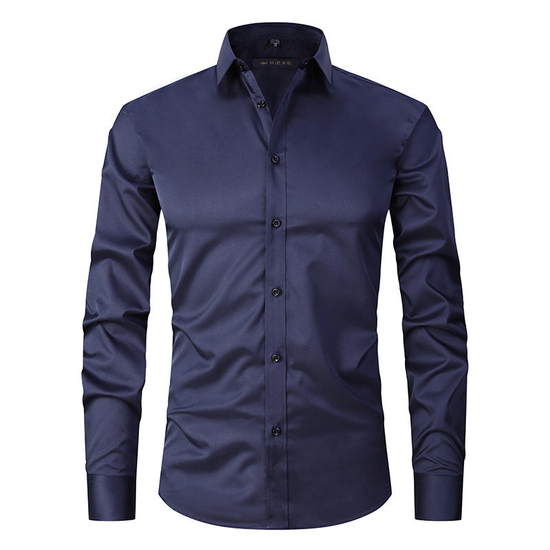 Spring And Autumn Formal Casual High-end Black Shirt Men's Long Sleeve Spring And Autumn Formal Casual High-end Black Shirt Men's Long Sleeve