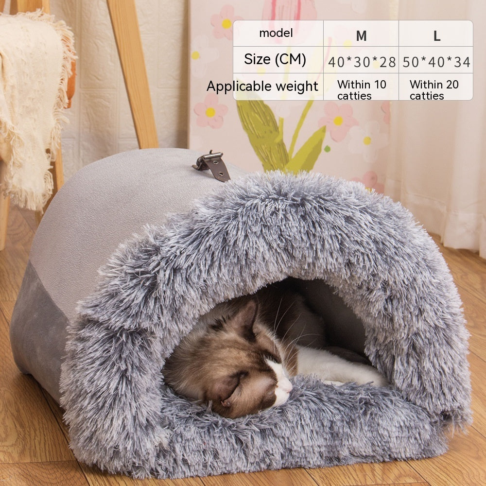 New Splice Portable Pet Nest Portable Autumn And Winter Warm Dog Nest Moisture-proof Long Fur Cat Nest Cross Border Pet Nest New Splice Portable Pet Nest Portable Autumn And Winter Warm Dog Nest Moisture-proof Long Fur Cat Nest Cross Border Pet Nest