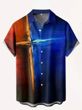 Men's Casual Plus Size Short Sleeve Shirt