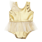 Doll Clothes 43cm Xiafu Doll Golden One-piece Doll Swimsuit