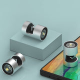 Lighting-free Rechargeable Flashlight Keychain