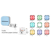 Portable Mini Thermal Label Printer Home Photo Printer Student Wrong Question Printer Bluetooth-compatible Mini Label Printer Price Tag