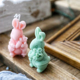 Cute Carrot Rabbit Candle Mold For Making