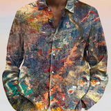 Мужская повседневная пляжная рубашка, верхняя часть, дышащая