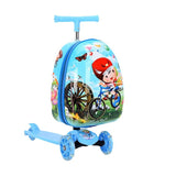Children's Cute Cartoon Scooter Trolley Case