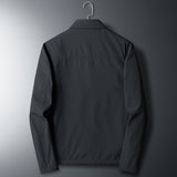 Новое пальто среднего возраста с отложным воротником, тонкая повседневная куртка