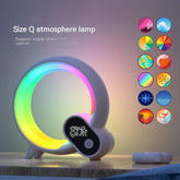 Creative Q Light Аналогии Намоиши рақамии Офтоб соати зангдор Bluetooth Audio Intelligent Wake-up Q нури рангоранги атмосфера
