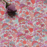 Blue Color Mushroom Long-fiber Cotton Printing Baby Girl's Clothing Dress Fabric