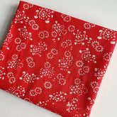 Linen Fabric Printed Background Buu Town Blue And White Series