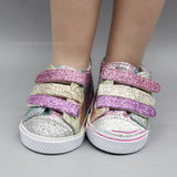 18-inch Canvas Shoes With Dolls For Girls