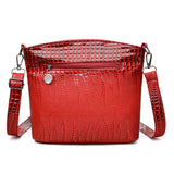 Халтаи китфи тимсоҳ Намунаи Casual бисёрқабати ангури халтаи Crossbody занон
