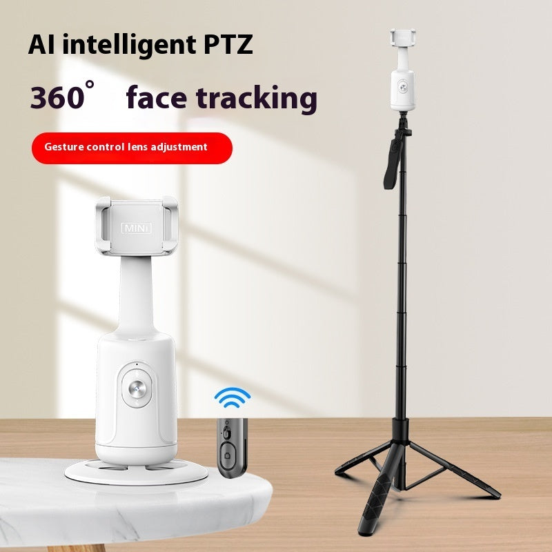 360 пайгирии автоматии чеҳра Gimbal AI Smart Gimbal пайгирии чеҳра Дорандаи телефони худкор барои смартфони видео Vlog стабилизатори зинда