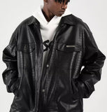 Куртка из искусственной кожи American Retro Biker для мужчин и женщин