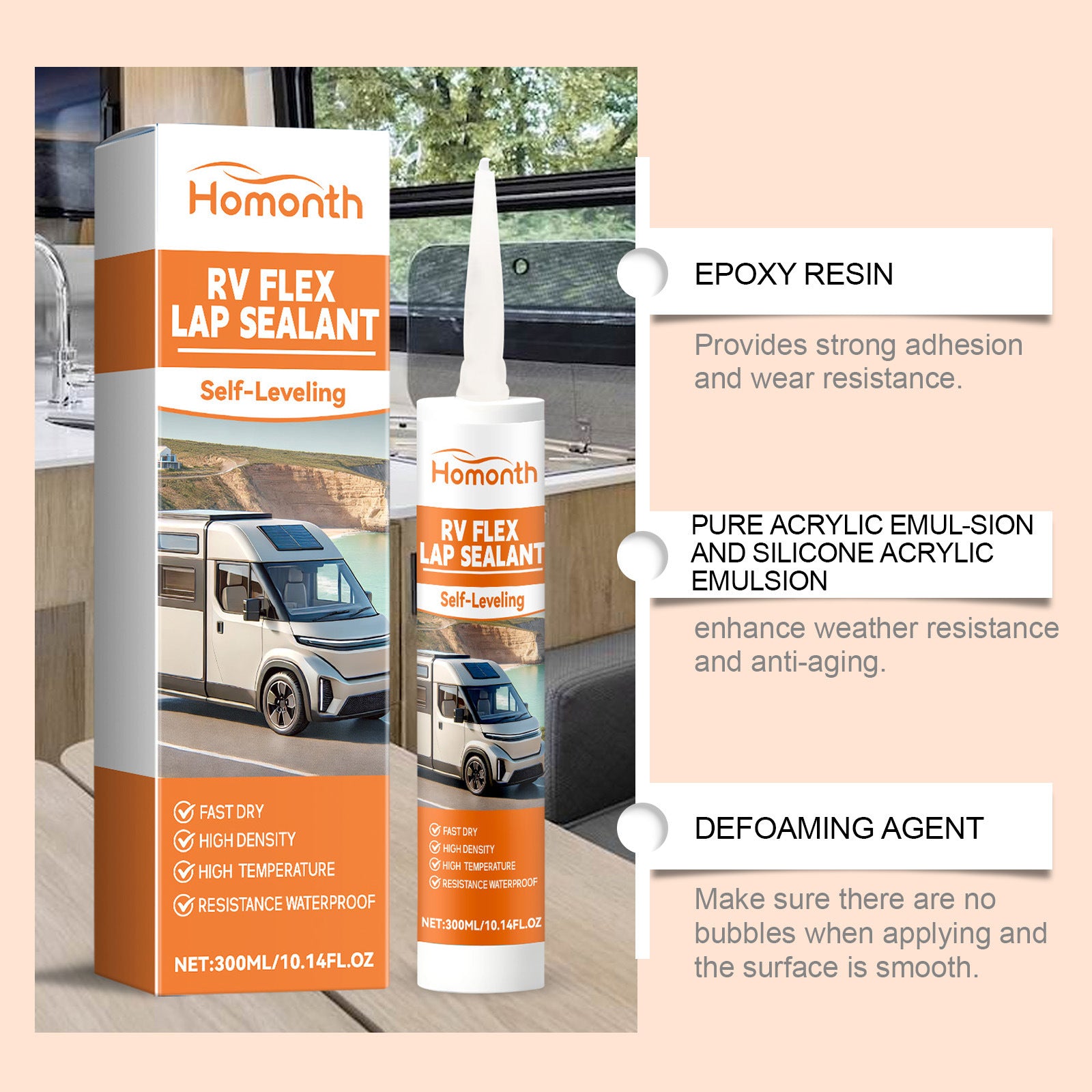 Applicable RV Roof Car Care Gap Filling Sealant