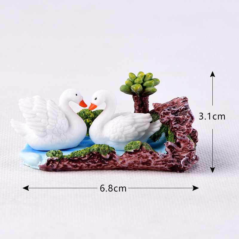 Micro Landscape Resin Craft Ornament Animal