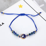 Gem Vintage Geometric Sapphire Blue Beaded Beading Bracelet