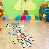 Digital Grid Wall Sticker Children's Game Preschool Education