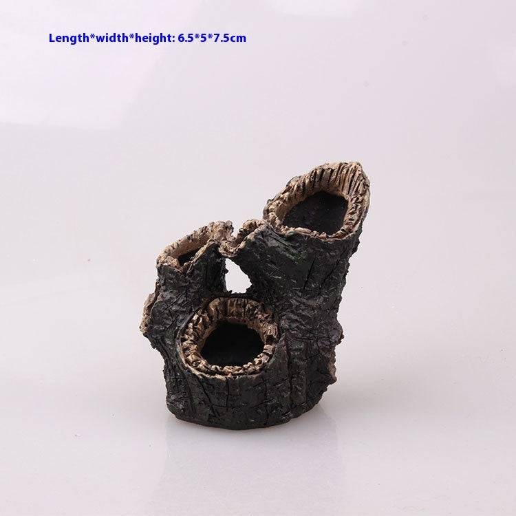 Fish Tank Landscape Submerged Wood Shrimp Pot Dried Wood Resin Crafts Decoration Ornaments