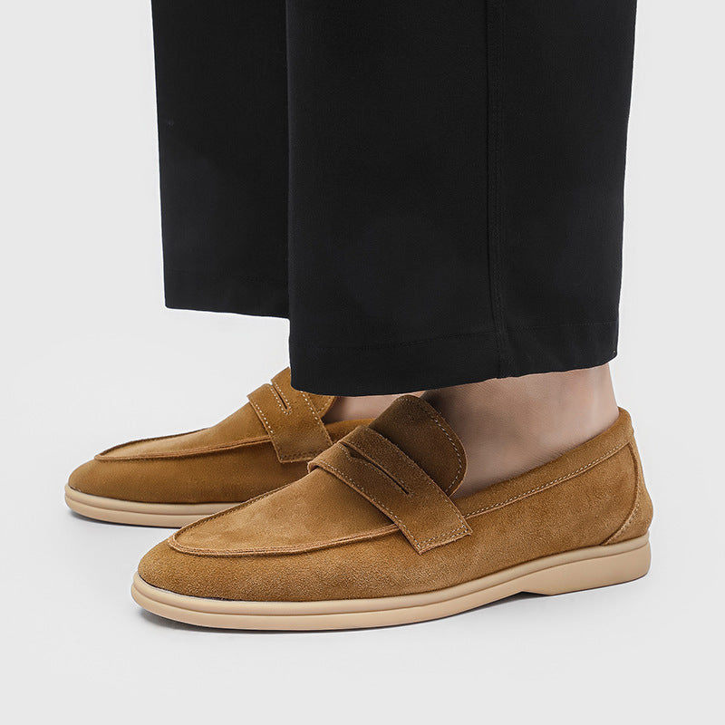 Gommino Suede Men's Soft Bottom Slip-on Casual Shoes