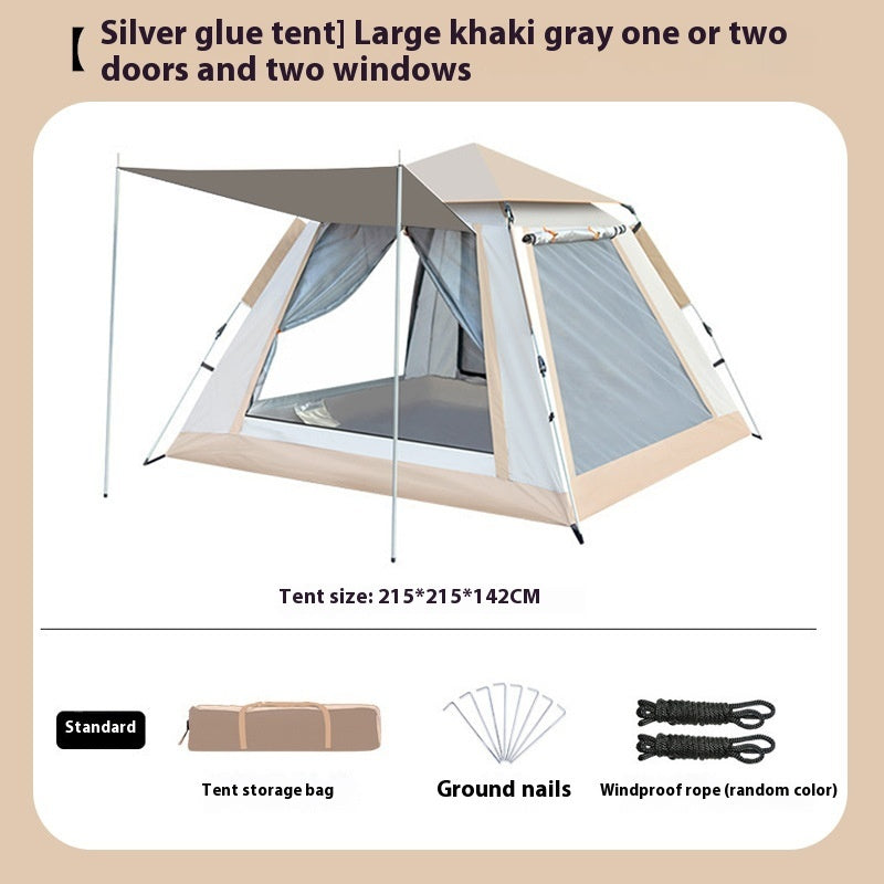Automatic Outdoor Supplies Sun Protection Rain Proof Camping Equipment Portable Building-free