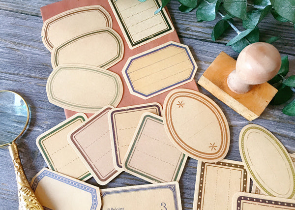 Vintage Kraft Paper Labels Stickers For Scrapbooking Happy Planner