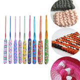 Soft Ceramic Handle Alumina Crochet Print Color Sweater Knitting