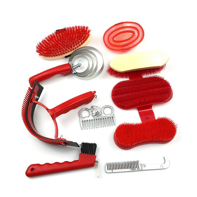 10 PCs Set Horse Cleaning Suit Stables Supplies