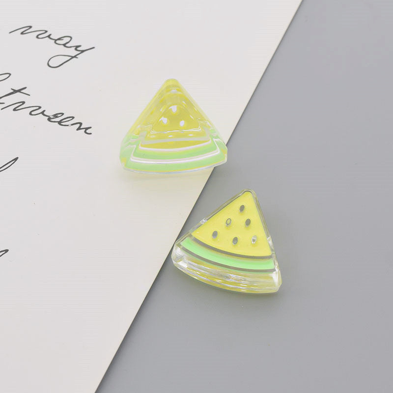 Summer Decoration Watermelon Slice Beading Material