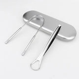 Stainless Steel Non-oral Care Tool Tongue Double-sided U-shaped Tongue Scraper