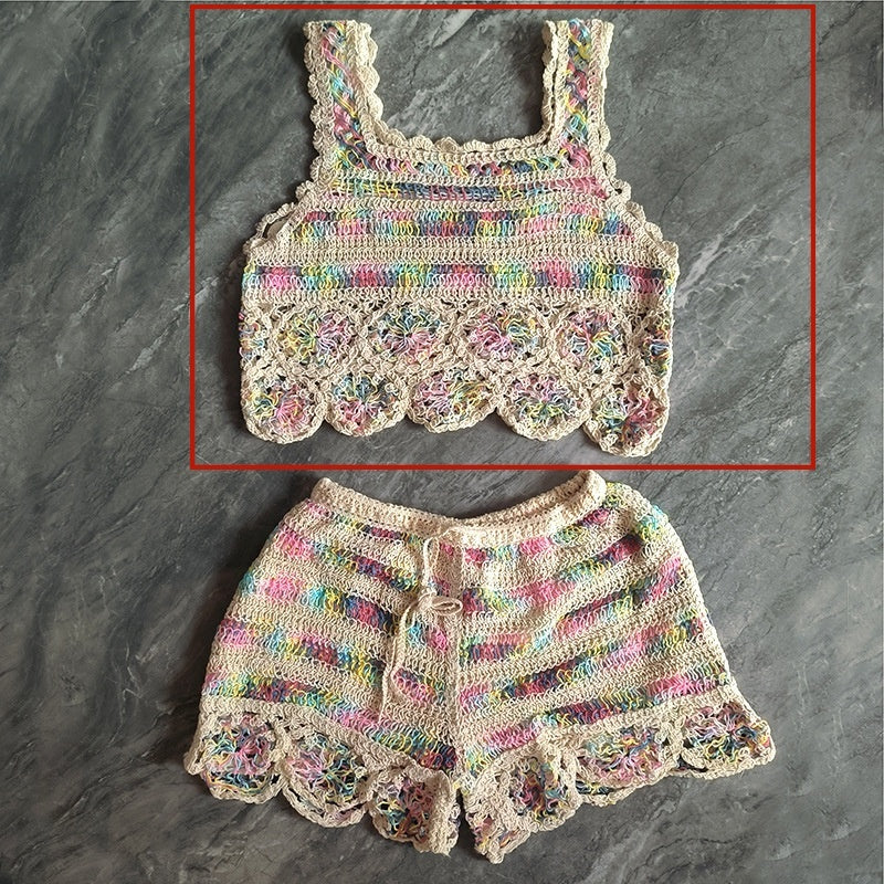 Cutout Sling Summer New Fashion Crochet Knitting Suit