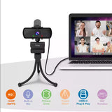 1440p Full HD PC Webcam With Microphone Tripod