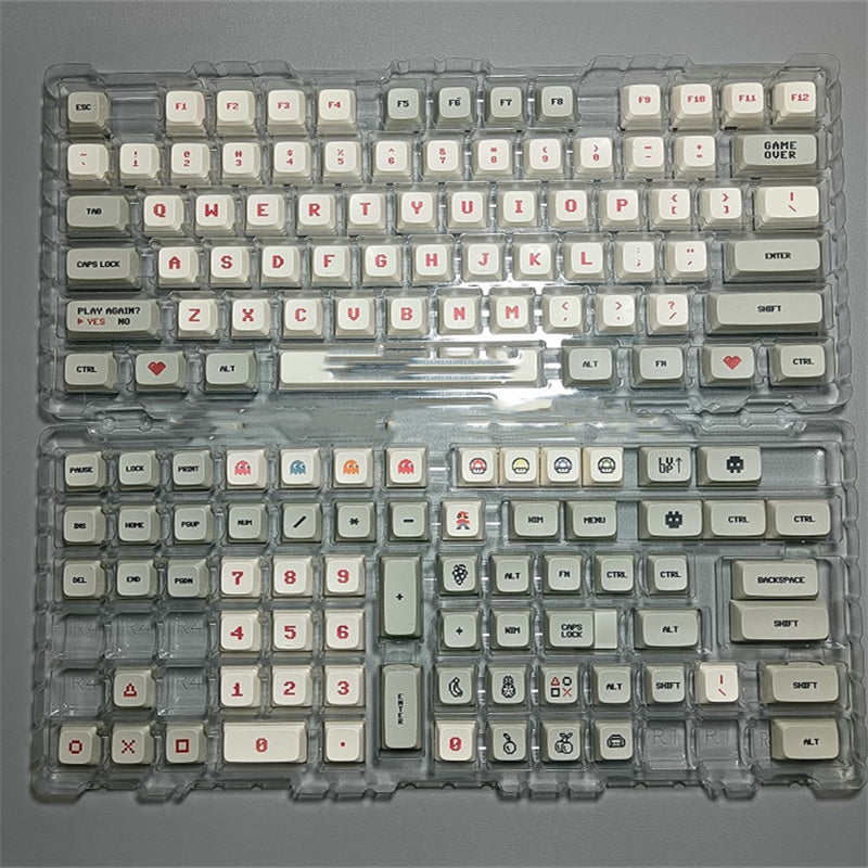 Pixel Video Game Theme Sublimation PBT Keycaps