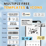 Bluetooth Ink-free Portable Thermal Label Printer