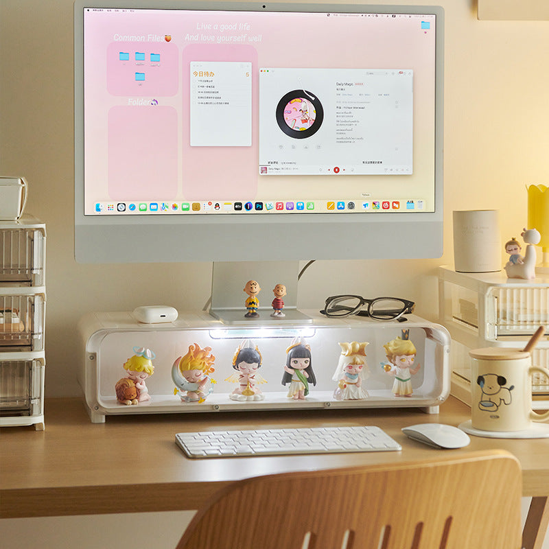 Computer Monitor Elevated Rack Multi-functional Storage Rack