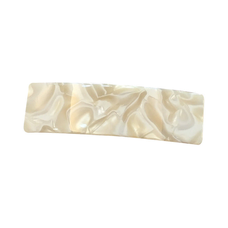 Acetate Simple Graceful Hair Accessories Horizontal Clip Rectangular All-match Spring Clip For Women