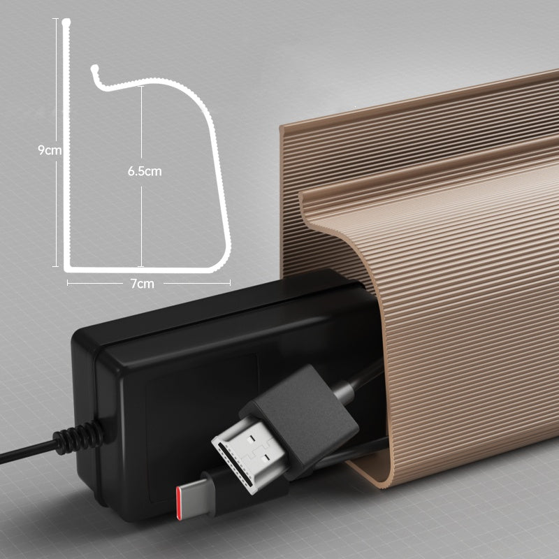 Computer Desk Bottom Cable Management Rack Storage Slot