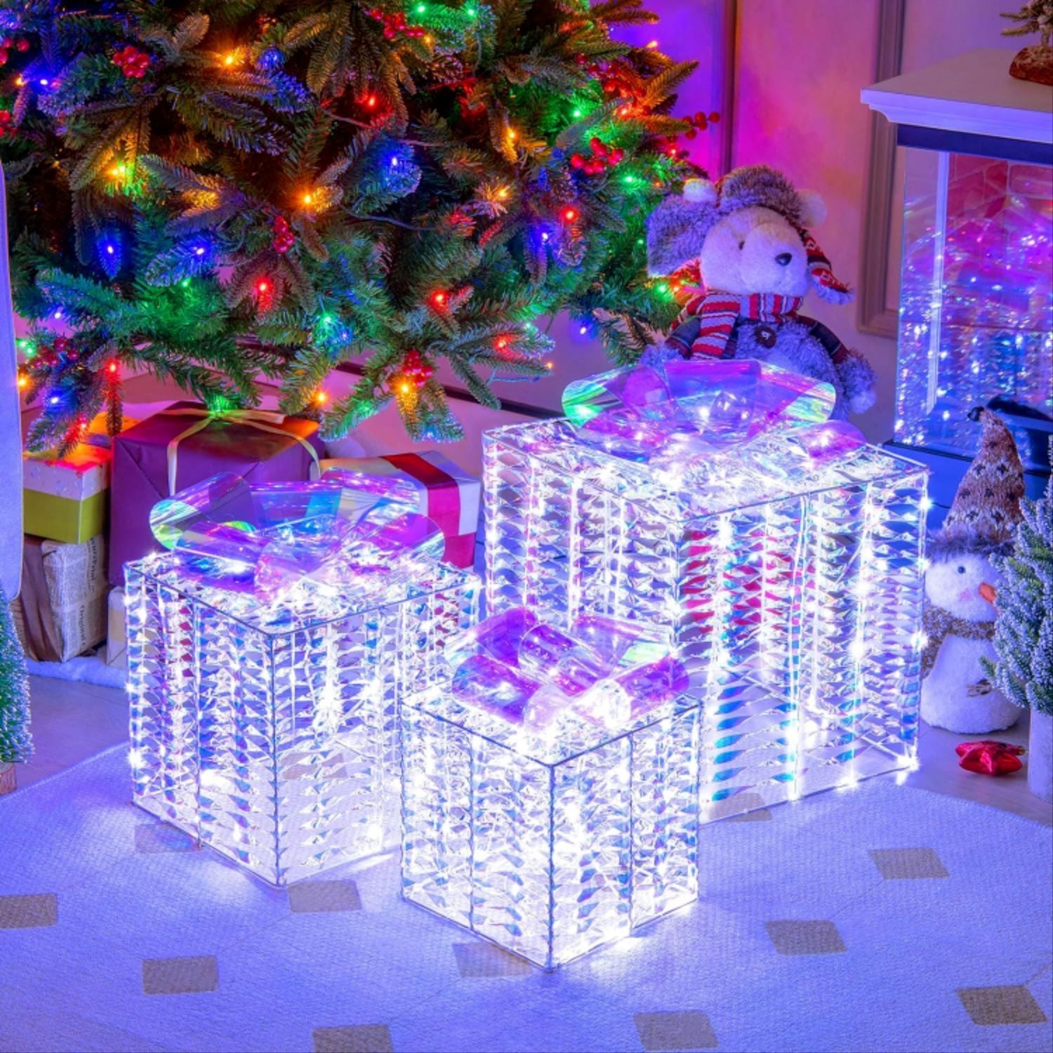 Christmas Gift Box Three-piece Set Gift Decoration